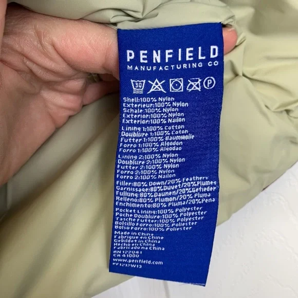 Penfield for madewell red hooded puffer vest sz xs - Picture 7 of 9